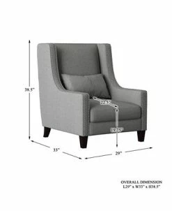 Homelegance Verona Wingback Chair -Costway Shop 15901490 fpx