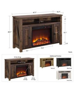 Ameriwood Home Winthrop Electric Fireplace Tv Console For Tvs Up To 50 -Costway Shop 16144965 fpx