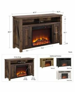 Ameriwood Home Winthrop Electric Fireplace Tv Console For Tvs Up To 50 -Costway Shop 16144965 fpx
