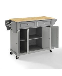 Crosley Natural Wood Top Kitchen Cart, Island 4 Crosley Natural Wood Top Kitchen Cart, Island -Costway Shop 16253368 fpx