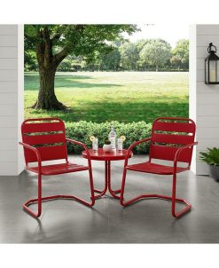 Crosley Brighton 3 Piece Metal Conversation Seating Set -Costway Shop 16253482 fpx