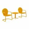 Crosley Griffith 3 Piece Metal Outdoor Conversation Seating Set - Two Chairs With Side Table -Costway Shop 16253906 fpx