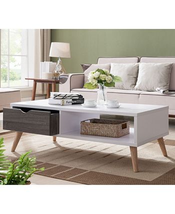 Paulson Contemporary Coffee Table Furniture Of America Paulson Contemporary Coffee Table -Costway Shop