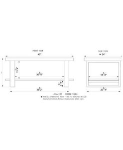 Alaterre Furniture Pine Natural Live Edge Wood Coffee Table 7 Alaterre Furniture Pine Natural Live Edge Wood Coffee Table -Costway Shop 16462187 fpx