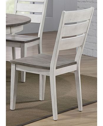 ontemporary Ladder Back Side Chai, Set Of 2 ICONIC FURNITURE Ontemporary Ladder Back Side Chai, Set Of 2 -Costway Shop