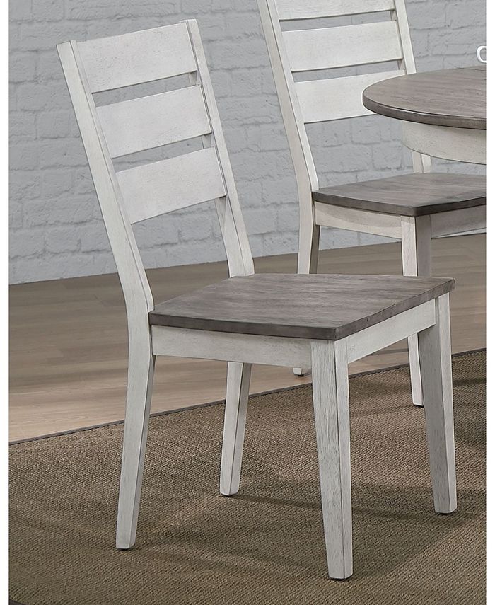 ontemporary Ladder Back Side Chai, Set Of 2 ICONIC FURNITURE Ontemporary Ladder Back Side Chai, Set Of 2 -Costway Shop