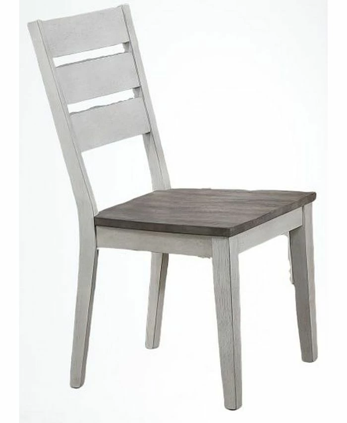 ICONIC FURNITURE Ontemporary Ladder Back Side Chai, Set Of 2 3 ICONIC FURNITURE Ontemporary Ladder Back Side Chai, Set Of 2