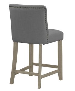 Glamour Home Set Of 2 Aleco Fabric Counter Stool With Metal Nail Head Accents -Costway Shop 16747925 fpx