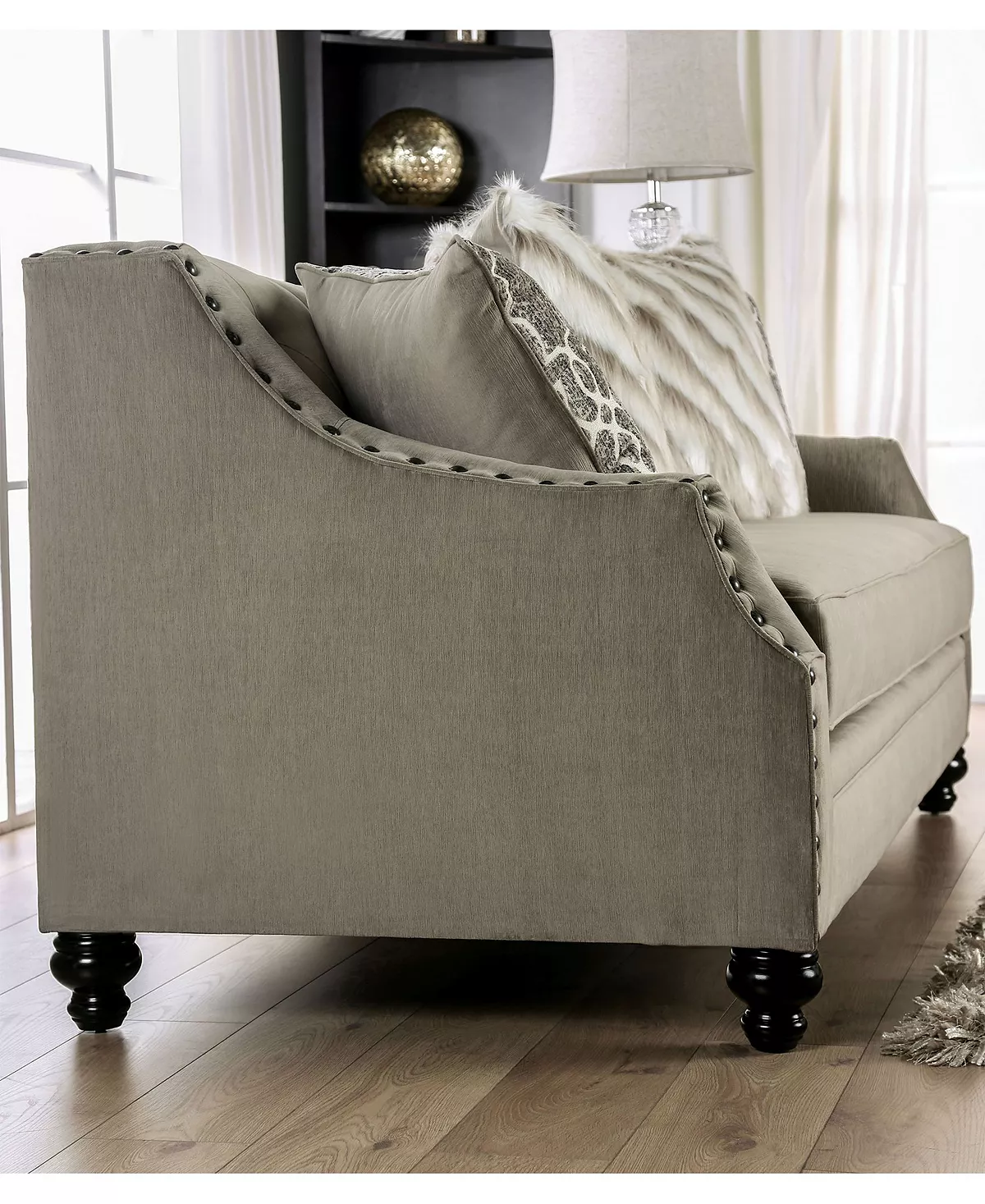 Furniture Of America Port Smith Upholstered Love Seat 11 Furniture Of America Port Smith Upholstered Love Seat - Image 9