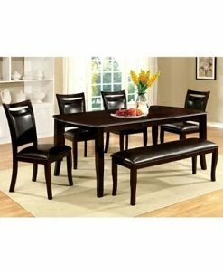 Furniture Of America Rohrig Dark Wood Dining Table -Costway Shop 16758451 fpx