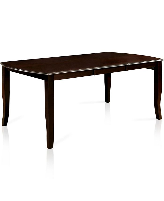 Rohrig Dark Wood Dining Table Furniture Of America Rohrig Dark Wood Dining Table -Costway Shop