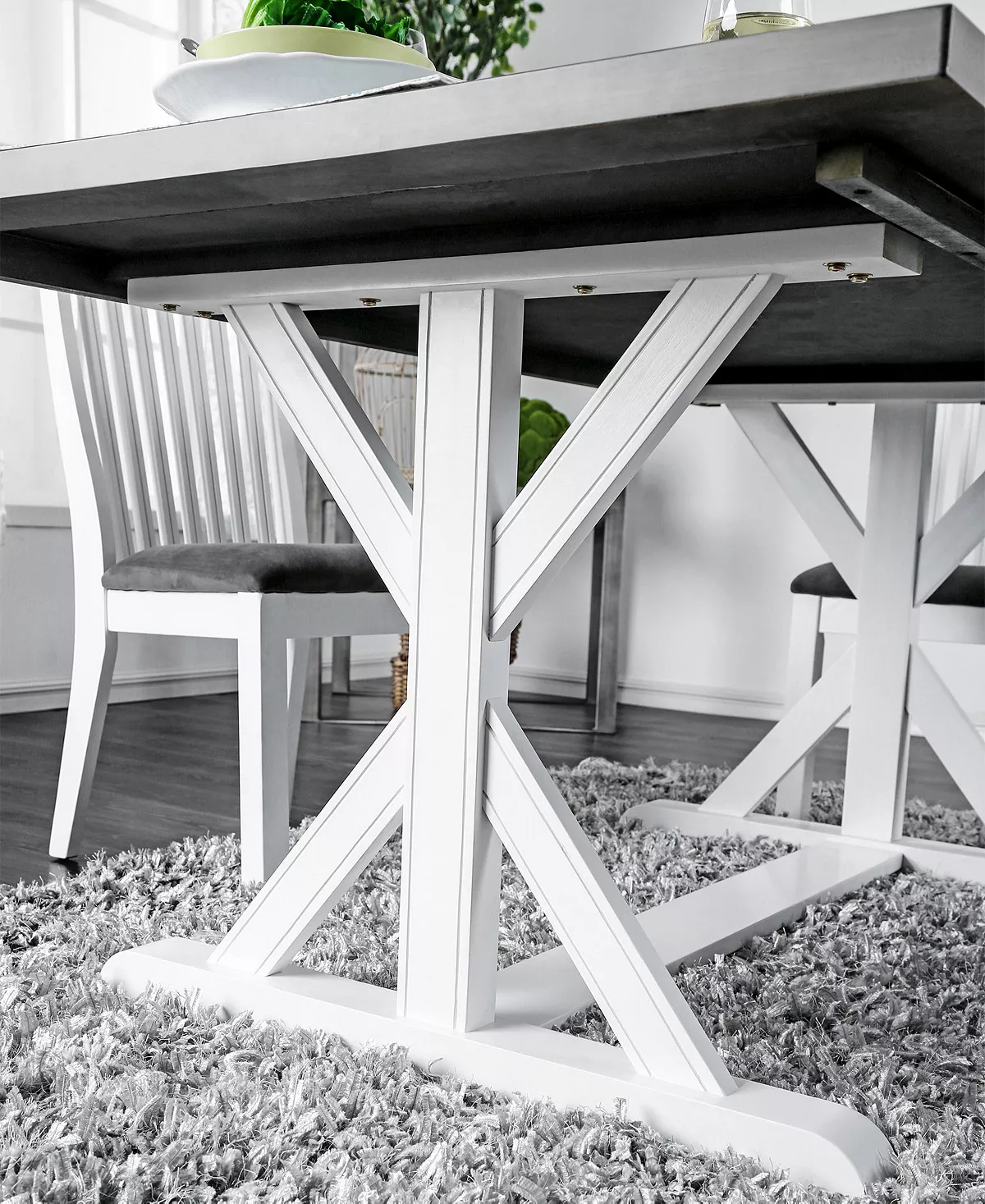 Furniture Of America Jambo Solid Wood Dining Table 7 Furniture Of America Jambo Solid Wood Dining Table - Image 5