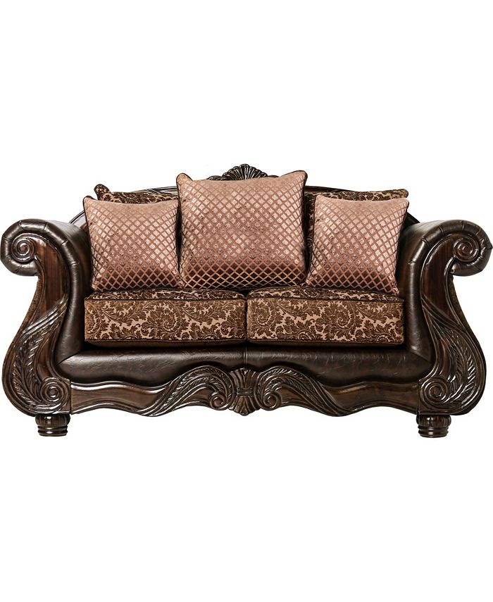 Furniture Of America Elianna Upholstered Love Seat 3 Furniture Of America Elianna Upholstered Love Seat