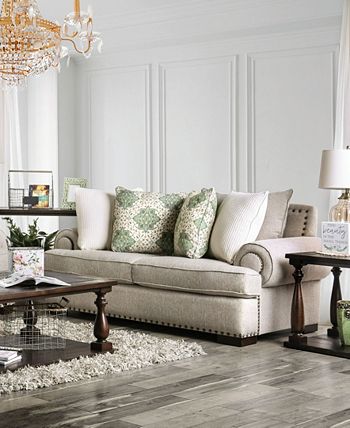 Sprell Upholstered Love Seat Furniture Of America Sprell Upholstered Love Seat -Costway Shop