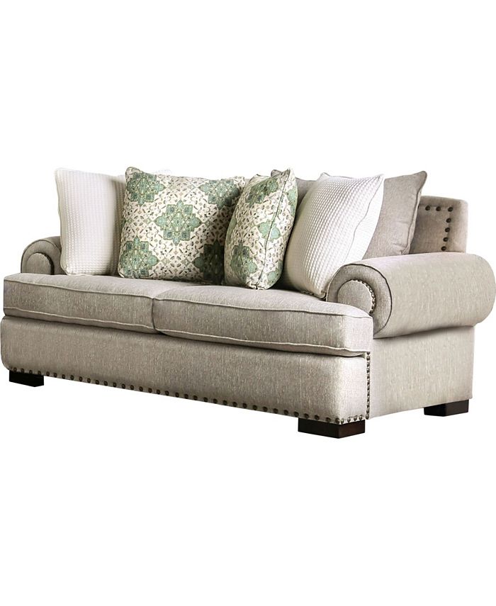 Sprell Upholstered Love Seat Furniture Of America Sprell Upholstered Love Seat -Costway Shop
