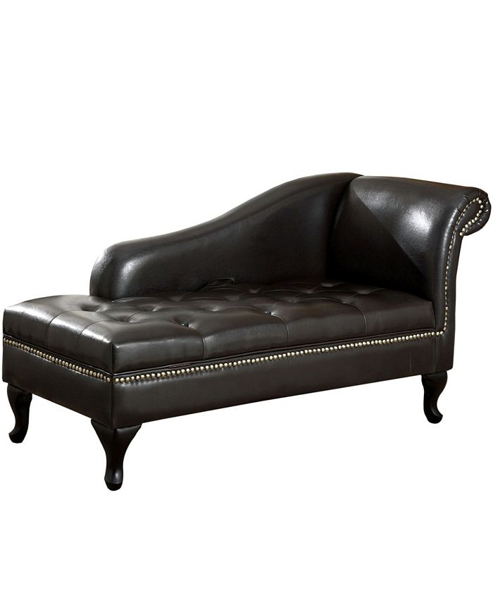Yannez Upholstered Storage Chaise Furniture Of America Yannez Upholstered Storage Chaise -Costway Shop