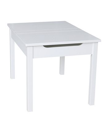 Table With Lift Up Top For Storage International Concepts Table With Lift Up Top For Storage -Costway Shop