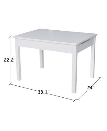 Table With Lift Up Top For Storage International Concepts Table With Lift Up Top For Storage -Costway Shop