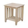 International Concepts Mission Tall End Table -Costway Shop 16916841 fpx