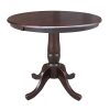 International Concepts 36 Round Top Pedestal Table With 12 Leaf