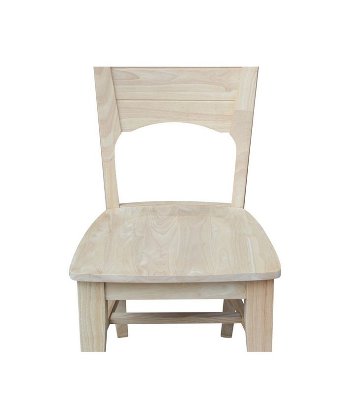 yon Collection Solid Back Full Chairs, Set Of 2 International Concepts Yon Collection Solid Back Full Chairs, Set Of 2 -Costway Shop