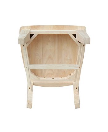 yon Collection Solid Back Full Chairs, Set Of 2 International Concepts Yon Collection Solid Back Full Chairs, Set Of 2 -Costway Shop