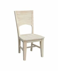 International Concepts Yon Collection Solid Back Full Chairs, Set Of 2
