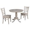 International Concepts 36 Round Extension Dining Table With 2 Emily Chairs 1 International Concepts 36 Round Extension Dining Table With 2 Emily Chairs -Costway Shop 16918972 fpx