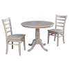 International Concepts 36 Round Extension Dining Table With 2 Emily Chairs -Costway Shop 16918972 fpx
