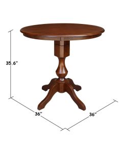 International Concepts 36 Round Top Pedestal Table -Costway Shop 16919391 fpx