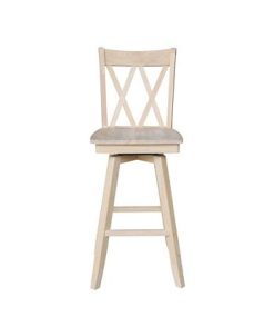 International Concepts Double X Back Bar Height Stool With Swivel And Auto Return 6 International Concepts Double X Back Bar Height Stool With Swivel And Auto Return -Costway Shop 16920820 fpx