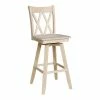 International Concepts Double X Back Bar Height Stool With Swivel And Auto Return -Costway Shop 16920824 fpx