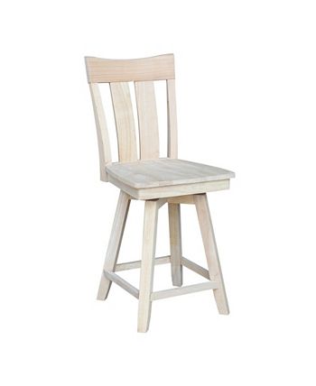 Ava Counter Height Stool With Swivel And Auto Return International Concepts Ava Counter Height Stool With Swivel And Auto Return -Costway Shop