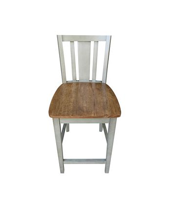 San Remo Counterheight Stool International Concepts San Remo Counterheight Stool -Costway Shop