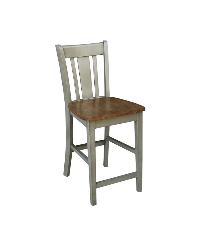 San Remo Counterheight Stool International Concepts San Remo Counterheight Stool -Costway Shop