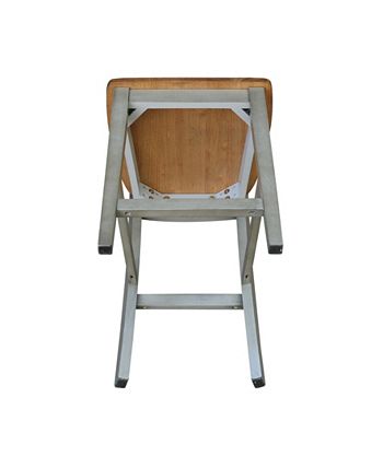 San Remo Counterheight Stool International Concepts San Remo Counterheight Stool -Costway Shop