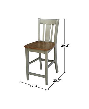 San Remo Counterheight Stool International Concepts San Remo Counterheight Stool -Costway Shop