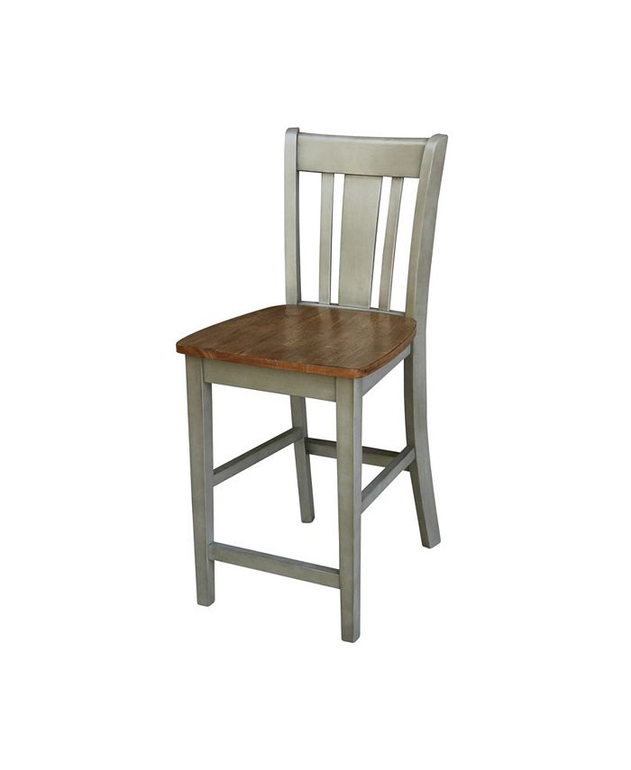 San Remo Counterheight Stool International Concepts San Remo Counterheight Stool -Costway Shop
