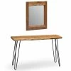 Alaterre Furniture Hairpin Natural Live Edge Media Console And Mirror Set -Costway Shop 16977102 fpx