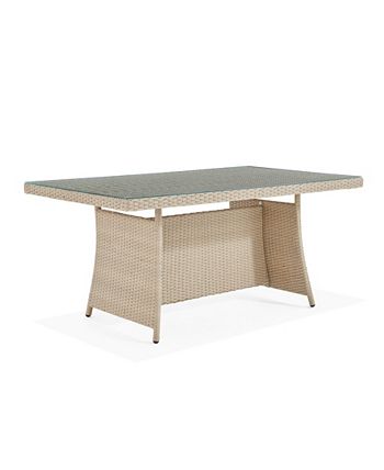 Alaterre Furniture Canaan All-Weather Wicker Outdoor Cocktail Table 4 Alaterre Furniture Canaan All-Weather Wicker Outdoor Cocktail Table - Image 2