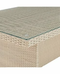 Alaterre Furniture Canaan All-Weather Wicker Outdoor Cocktail Table -Costway Shop 16980140 fpx
