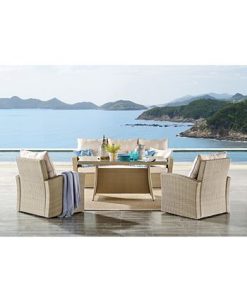 Alaterre Furniture Canaan All-Weather Wicker Outdoor Cocktail Table 16 Alaterre Furniture Canaan All-Weather Wicker Outdoor Cocktail Table -Costway Shop 16980147 fpx