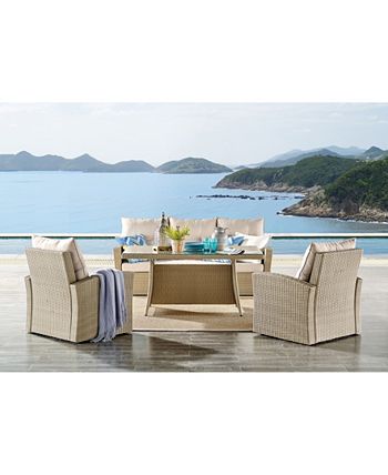 Alaterre Furniture Canaan All-Weather Wicker Outdoor Cocktail Table 8 Alaterre Furniture Canaan All-Weather Wicker Outdoor Cocktail Table - Image 6