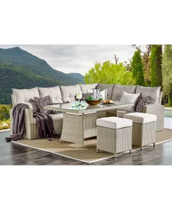 Alaterre Furniture Canaan All-Weather Wicker Outdoor Cocktail Table -Costway Shop 16980153 fpx