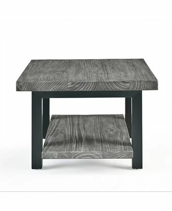 Alaterre Furniture Pomona Metal And Reclaimed Wood Square Coffee Table 4 Alaterre Furniture Pomona Metal And Reclaimed Wood Square Coffee Table - Image 2