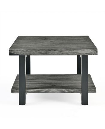 Pomona Metal And Reclaimed Wood Square Coffee Table Alaterre Furniture Pomona Metal And Reclaimed Wood Square Coffee Table -Costway Shop