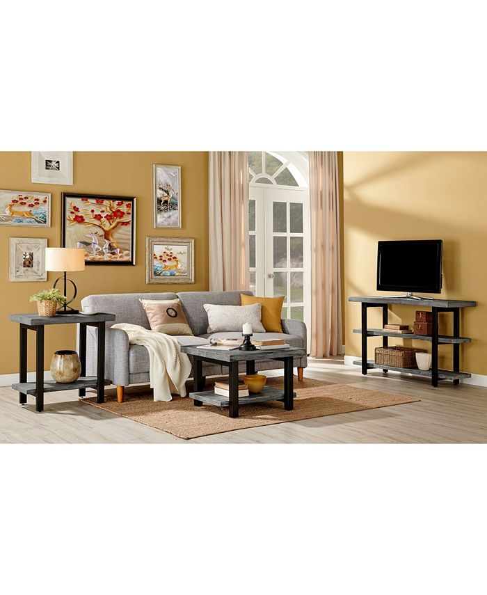 Pomona Metal And Reclaimed Wood Square Coffee Table Alaterre Furniture Pomona Metal And Reclaimed Wood Square Coffee Table -Costway Shop