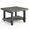Alaterre Furniture Pomona Metal And Reclaimed Wood Square Coffee Table