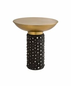 TOV Furniture Blaze Glass And Brass Side Table 