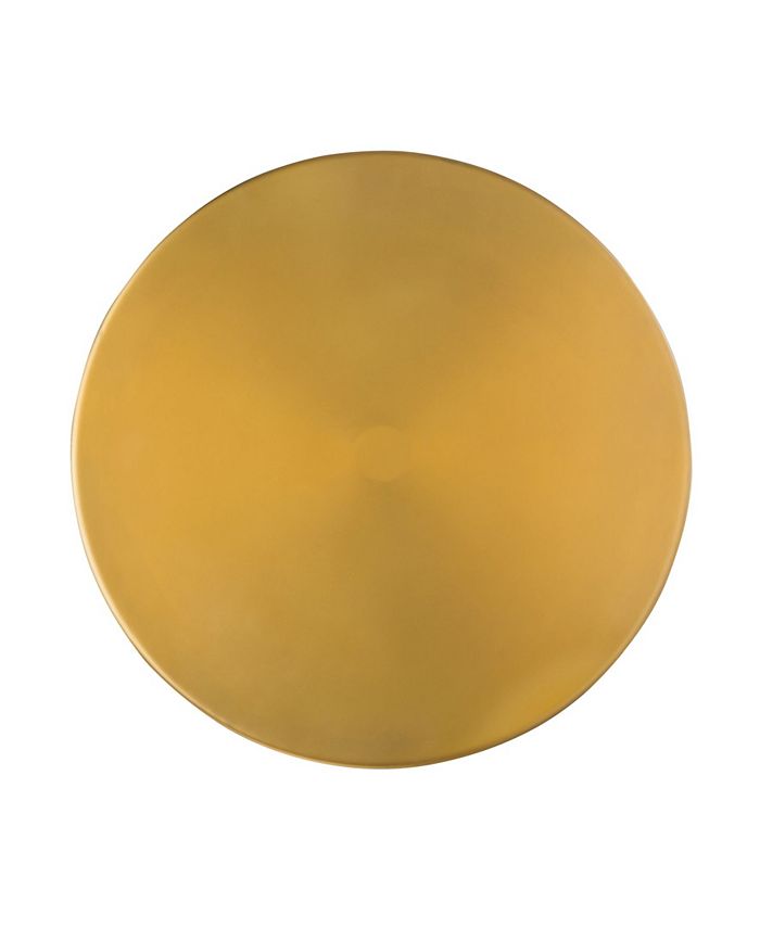 Blaze Glass And Brass Side Table TOV Furniture Blaze Glass And Brass Side Table -Costway Shop